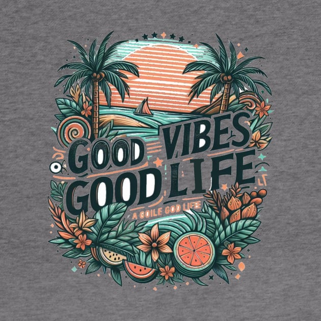 Good Vibes, Good Life by HALLSHOP